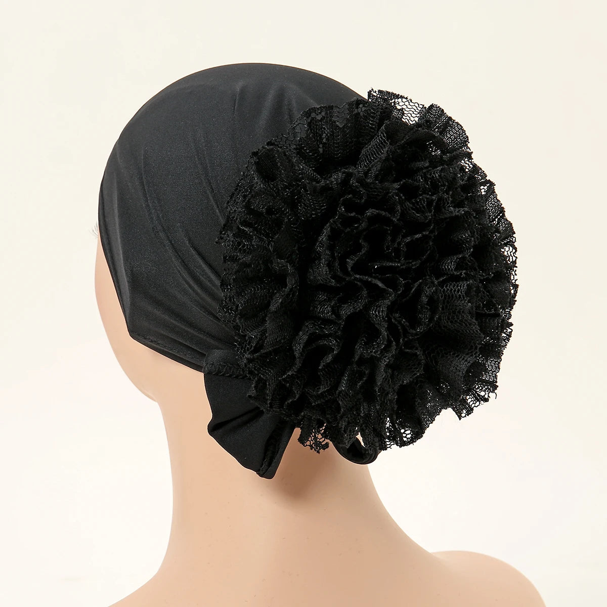 Turbante de Renda e Chiffon