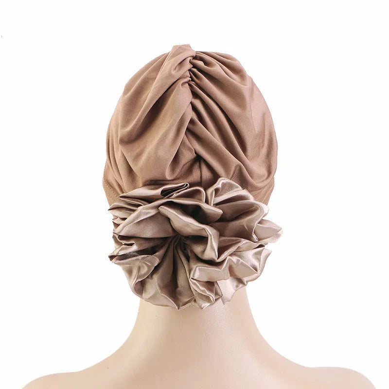 New Women Elastic Turban Inner Hat Islamic Flower Cross Beanie Head Wrap Hijab Caps Chemo Bandana Bonnet Muslim Scarf Headcover