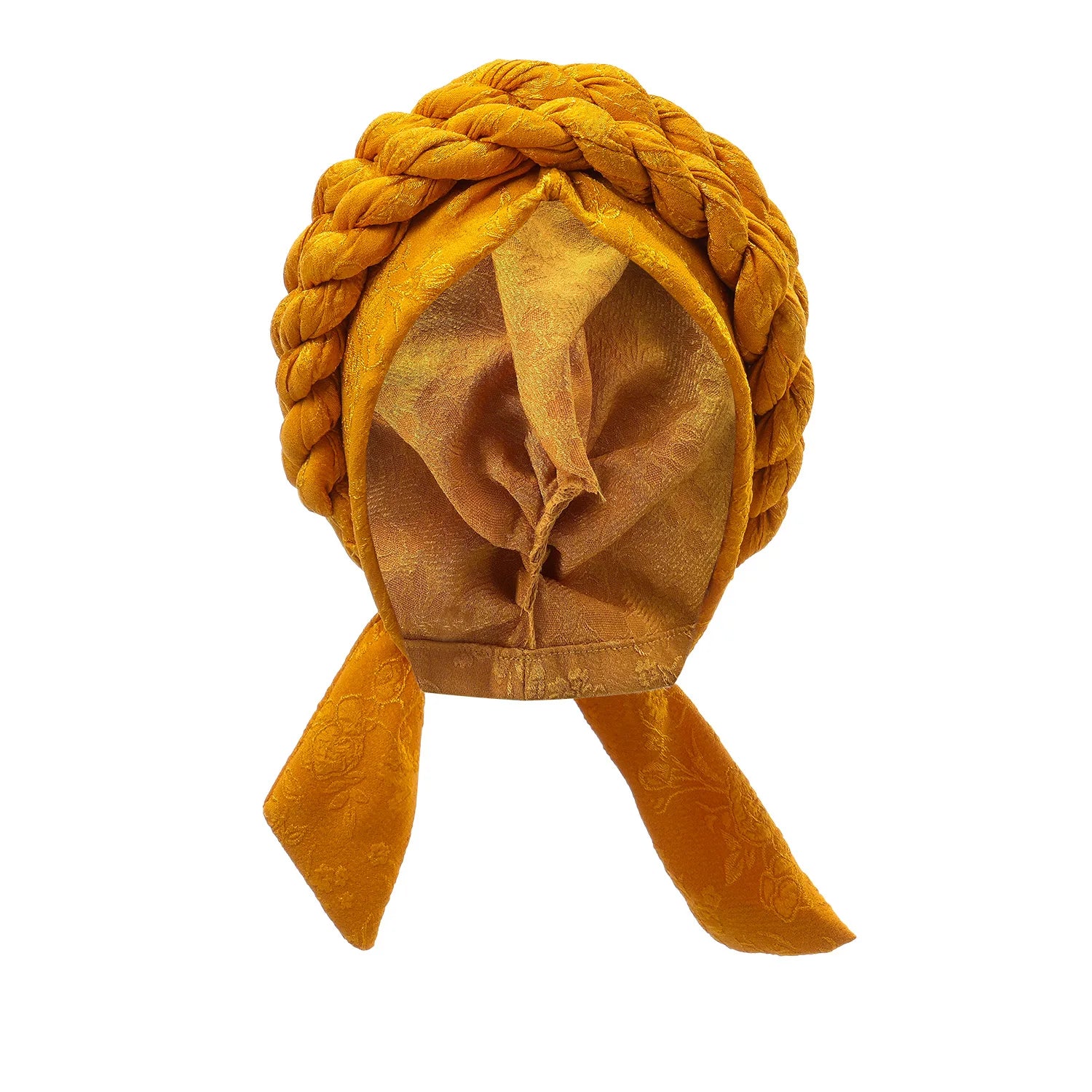 Double Braid Turban Cap Women Cancer Chemo Caps Beanie Head Wrap African Braid Halo Bonnet Hair Loss Cover Mujer