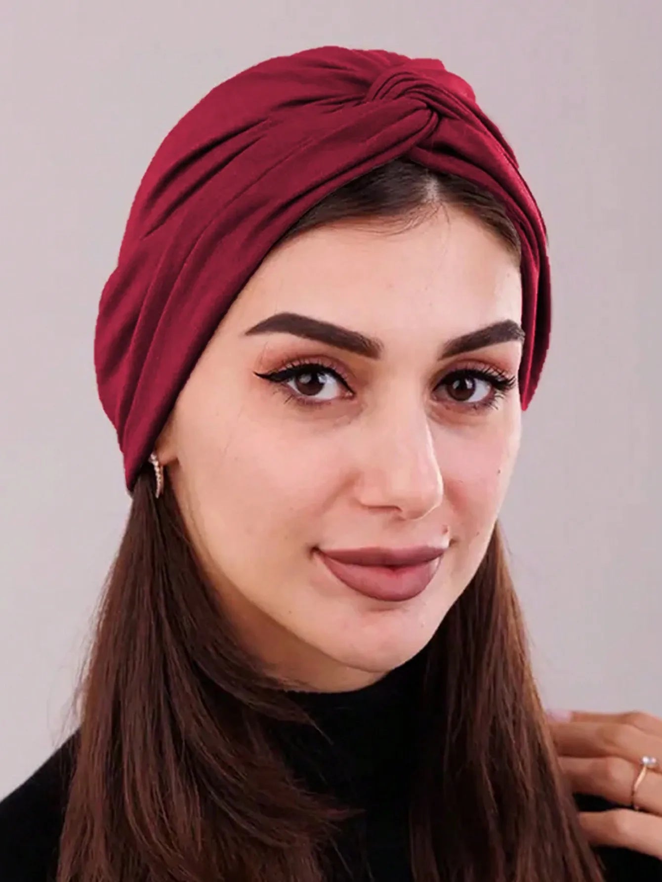 Soft Elastic Women Muslim Hijab Caps Wrap Head Solid Color Indian Turban Bonnet Fashion Headdress Islamic Clothing Accessories