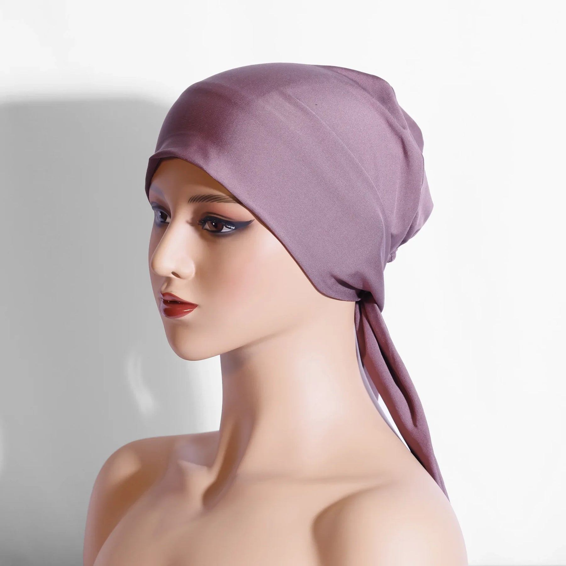 European American Arch Shaped Two Tailors Muslim Cap Solid Color Pullover Small Cap Summer Season Other Material Headband