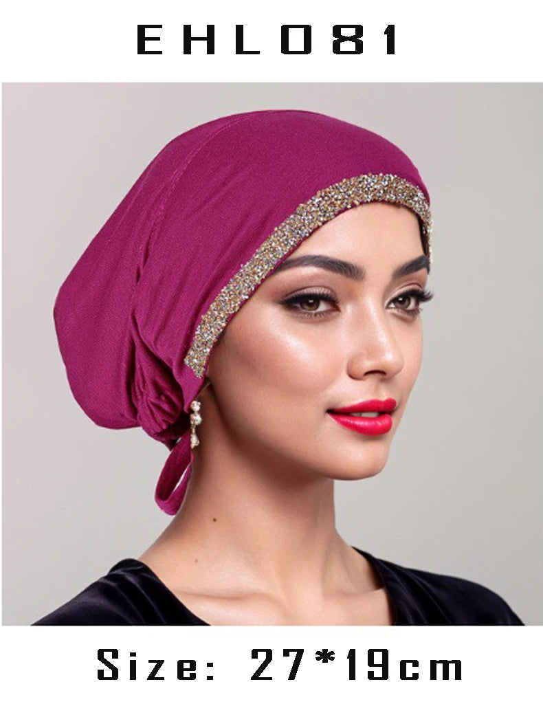Underscarf Women Muslim Inner Hijab Full Cover Headscarf Ninja Bonnet Bone Hat Stretch Headwear Wrap Scarf Chemo Cap Turban Hats