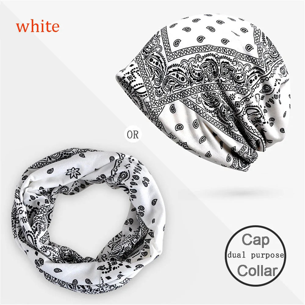 Breathable Chemo Caps Womens Man Baggy Slouchy Beanie Hat Headwear Scarf Snood Hats Cancer Two Layers Spring Summer Hat