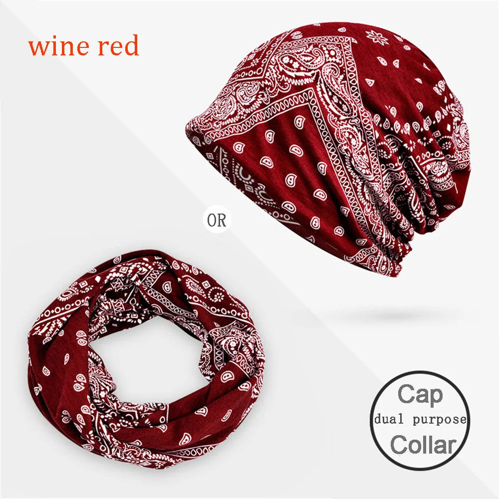 Breathable Chemo Caps Womens Man Baggy Slouchy Beanie Hat Headwear Scarf Snood Hats Cancer Two Layers Spring Summer Hat