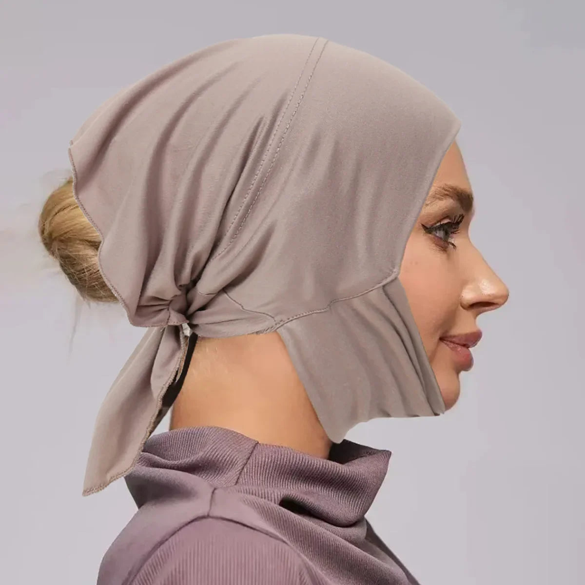 Underscarf Women Muslim Inner Hijab Full Cover Headscarf Ninja Bonnet Bone Hat Stretch Headwear Wrap Scarf Chemo Cap Turban Hats
