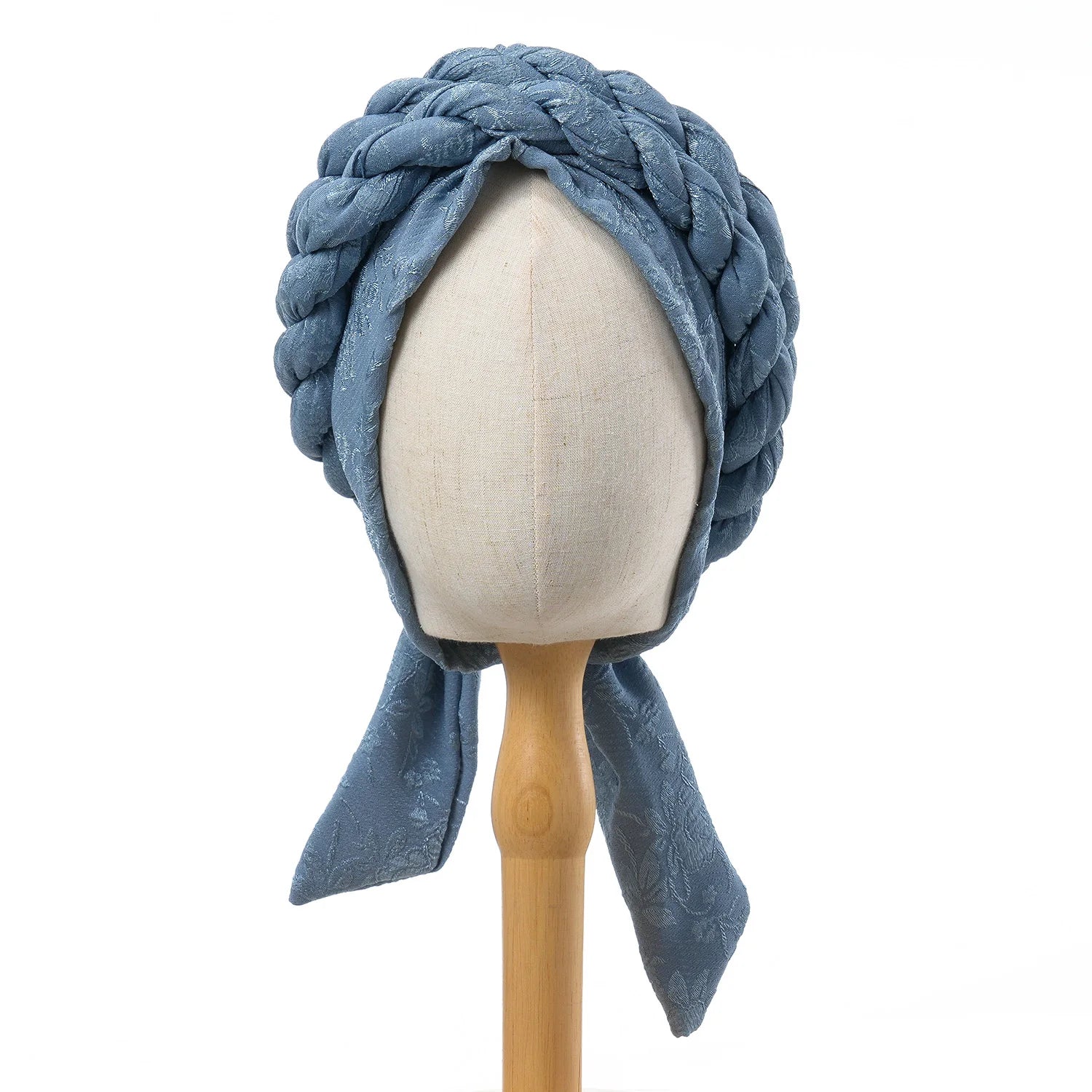 Double Braid Turban Cap Women Cancer Chemo Caps Beanie Head Wrap African Braid Halo Bonnet Hair Loss Cover Mujer