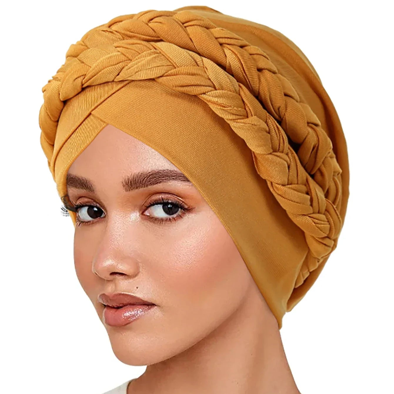 Turbante Trançado de Poliéster - 13 Modelos
