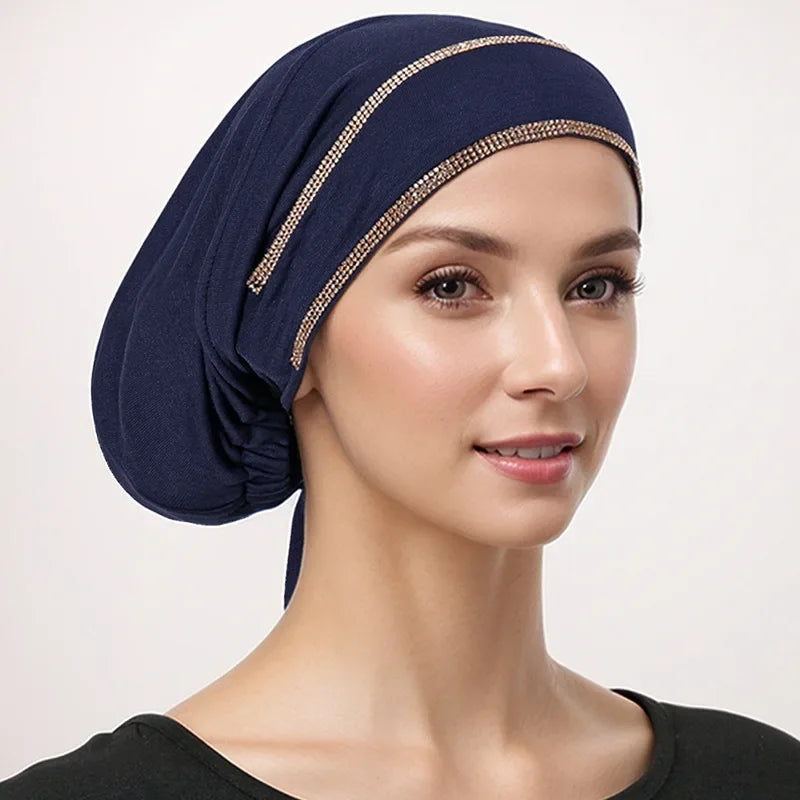 Underscarf Women Muslim Inner Hijab Full Cover Headscarf Ninja Bonnet Bone Hat Stretch Headwear Wrap Scarf Chemo Cap Turban Hats