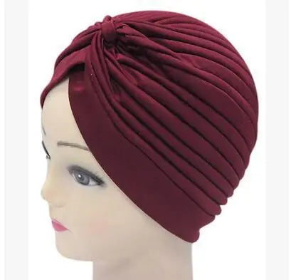 Turbante de Poliéster com Nó - 14 Modelos