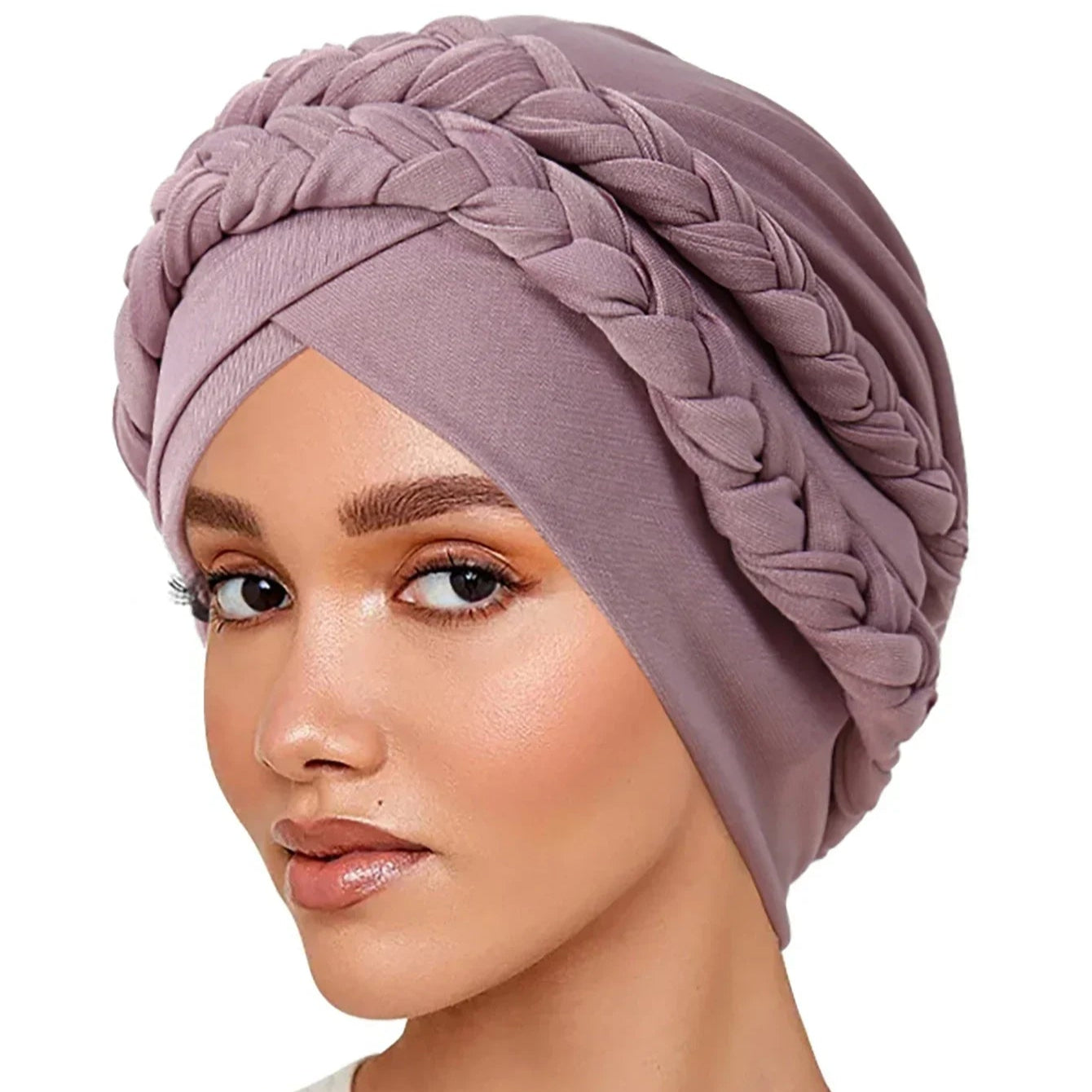 Turbante Trançado de Poliéster - 13 Modelos