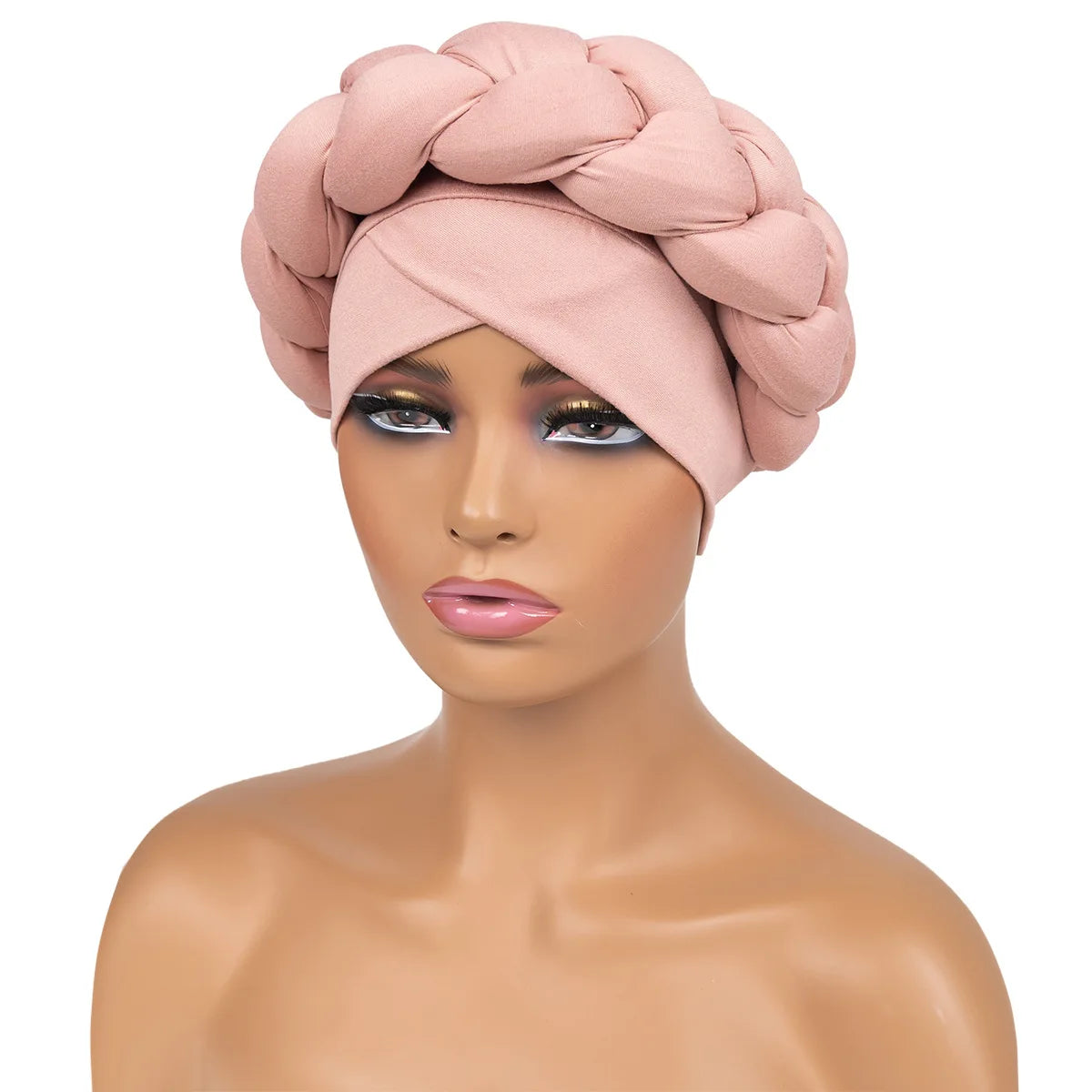Exaggerated Big Braid Head Band Europe Bohemian Style Flax Turban Cap For Women Nigeria Wedding Party Headpiece Female Headbands