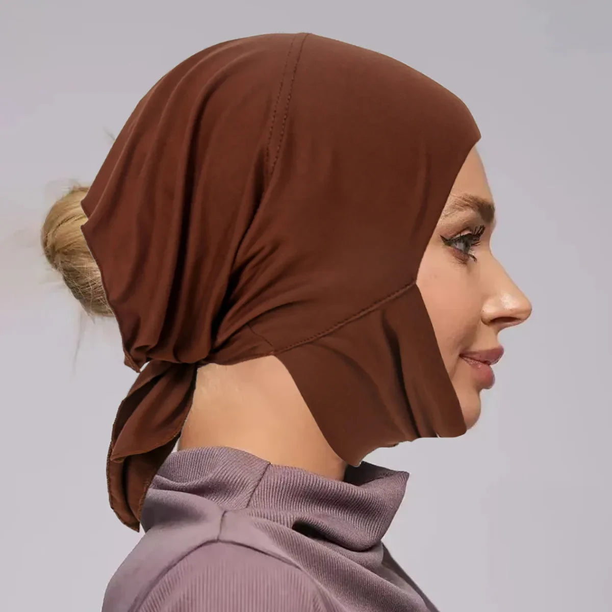 Underscarf Women Muslim Inner Hijab Full Cover Headscarf Ninja Bonnet Bone Hat Stretch Headwear Wrap Scarf Chemo Cap Turban Hats