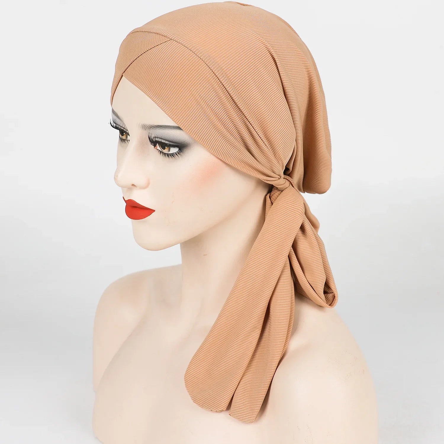Adjustable Long Tail Scarf Hat New Style Threaded Unisex Headwear Fashionable All-Match Sun Hat for Men Women And Children