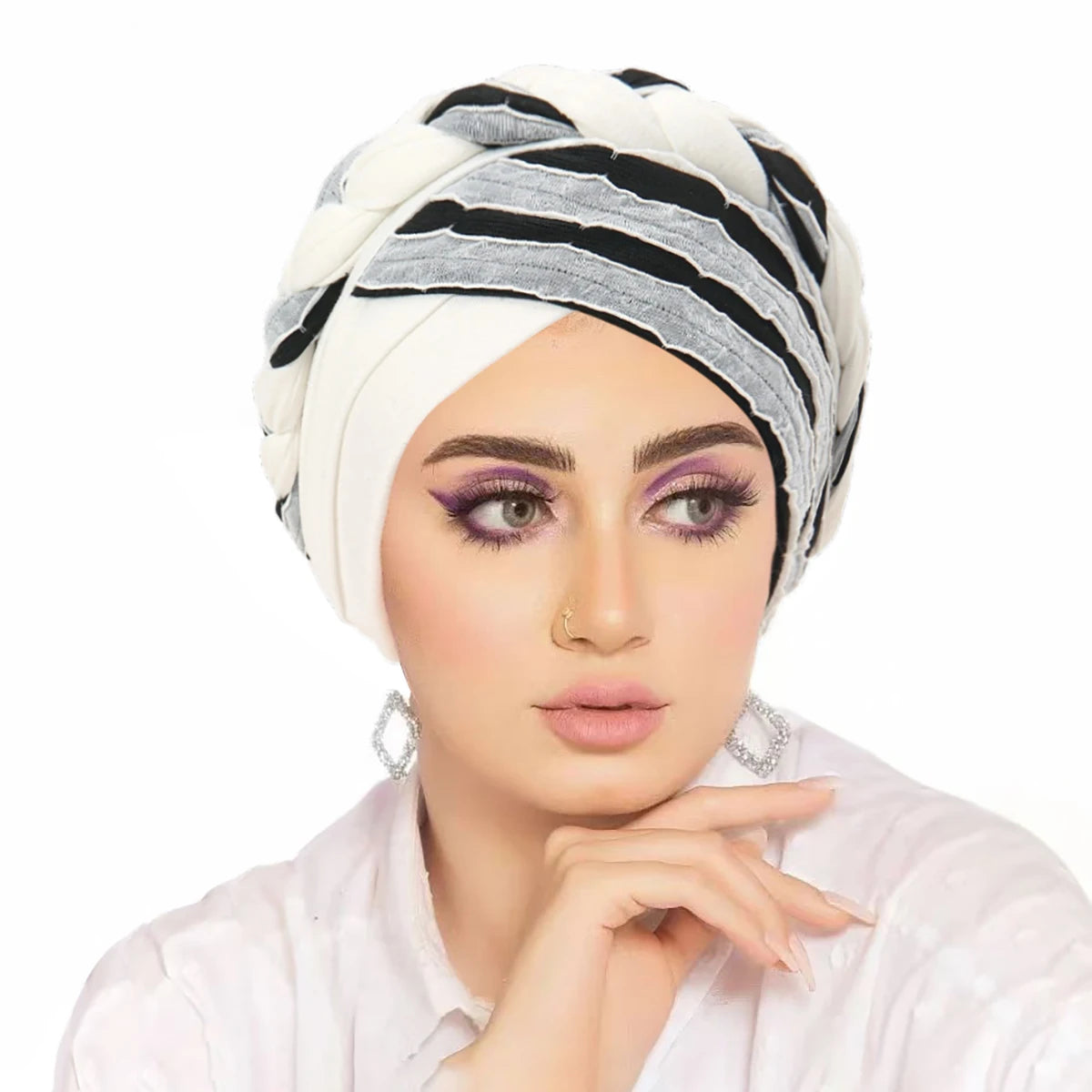 Women Turban Indian Hat Muslim Hijab Beanie Bonnet Hair Loss Headscarf Chemo Cap Headwear Bandanas Turbante Mujer