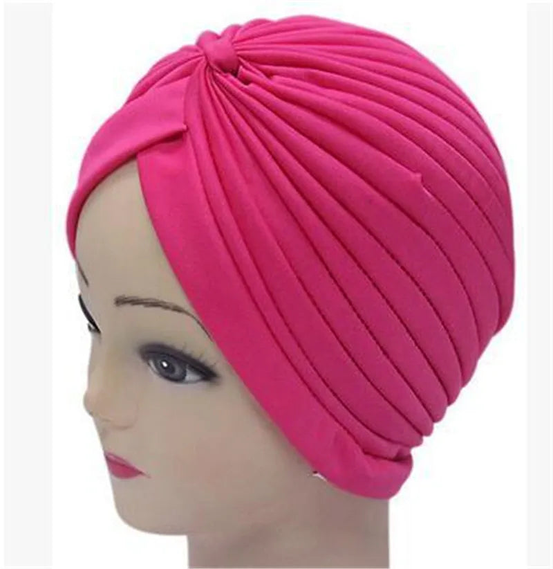 Turbante de Poliéster com Nó - 14 Modelos