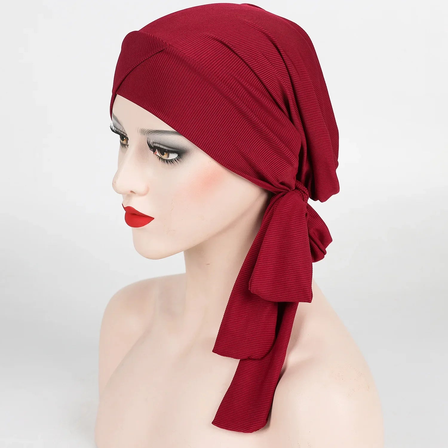 Adjustable Long Tail Scarf Hat New Style Threaded Unisex Headwear Fashionable All-Match Sun Hat for Men Women And Children