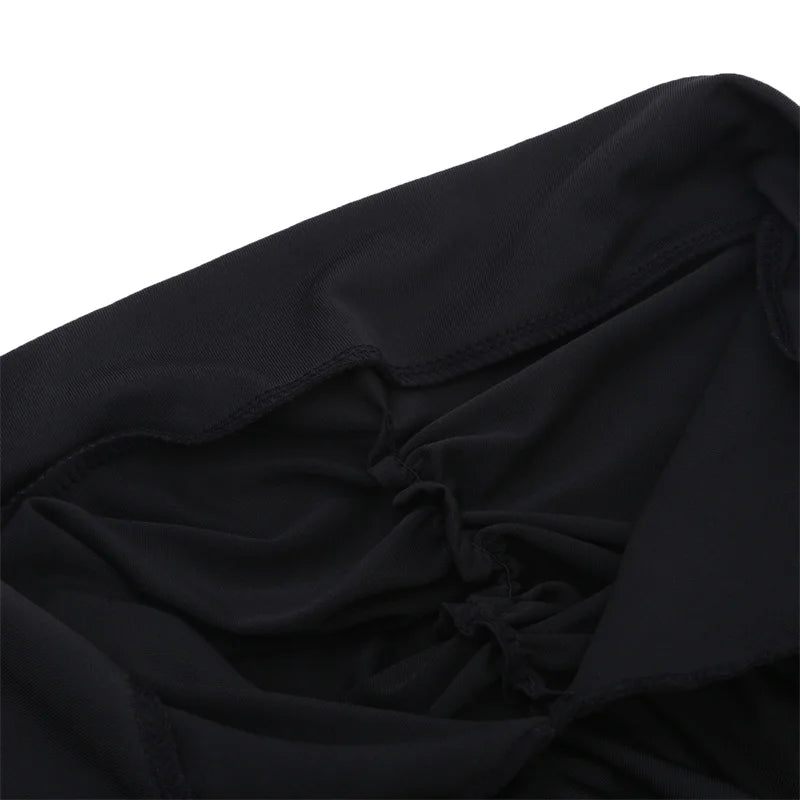 Muslim Women Stretch Solid Color Wrinkle Turban Hat Cancer Chemo Beanies Caps Pre-Tied Scarf Headwear Hair Accessories