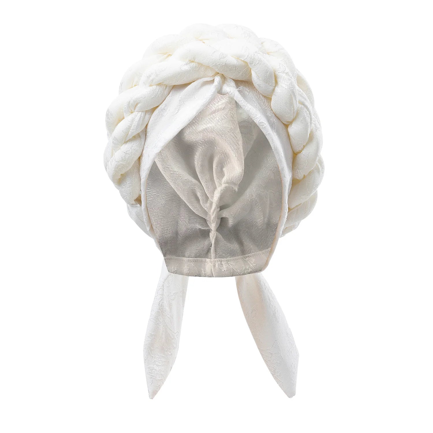 Double Braid Turban Cap Women Cancer Chemo Caps Beanie Head Wrap African Braid Halo Bonnet Hair Loss Cover Mujer
