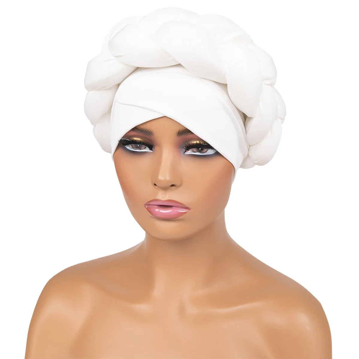 Exaggerated Big Braid Head Band Europe Bohemian Style Flax Turban Cap For Women Nigeria Wedding Party Headpiece Female Headbands
