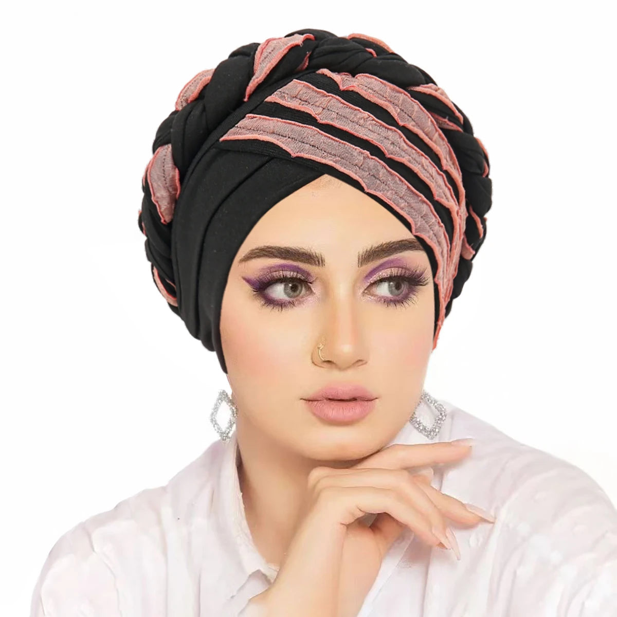 Women Turban Indian Hat Muslim Hijab Beanie Bonnet Hair Loss Headscarf Chemo Cap Headwear Bandanas Turbante Mujer