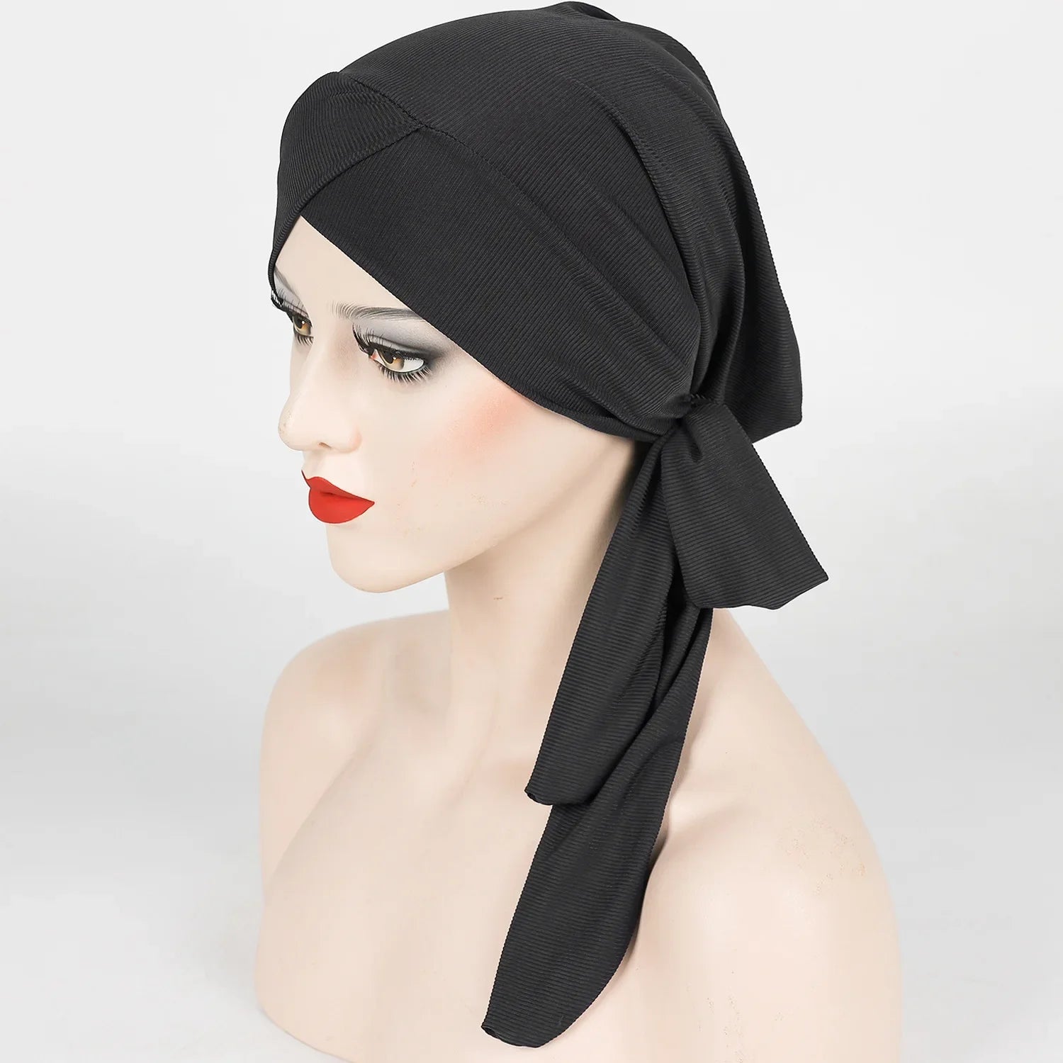 Adjustable Long Tail Scarf Hat New Style Threaded Unisex Headwear Fashionable All-Match Sun Hat for Men Women And Children