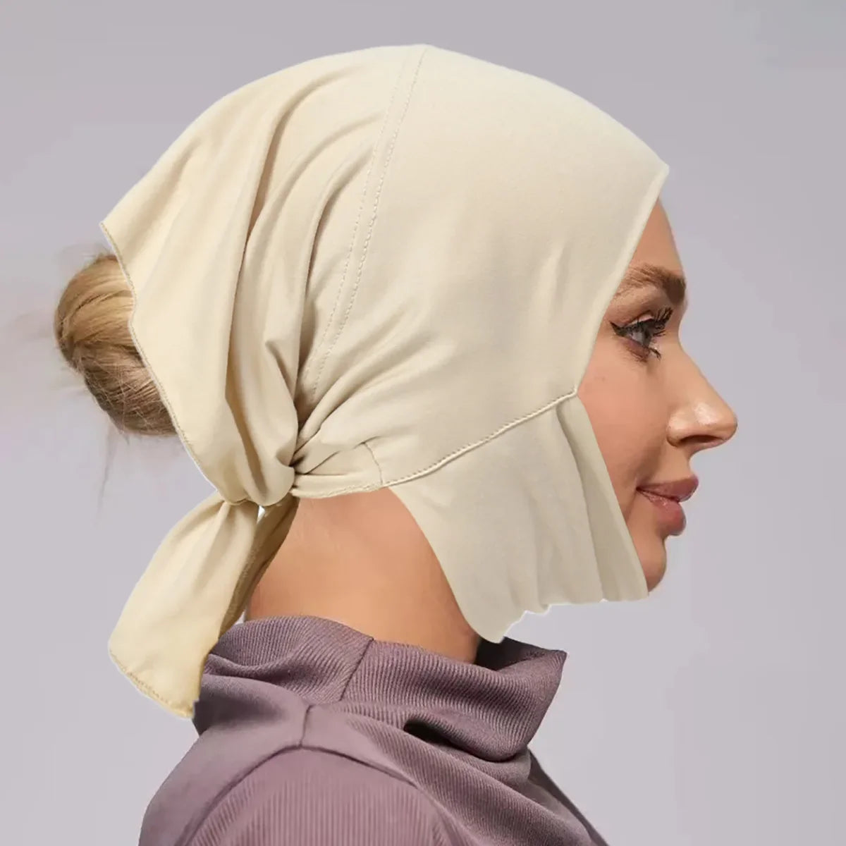 Underscarf Women Muslim Inner Hijab Full Cover Headscarf Ninja Bonnet Bone Hat Stretch Headwear Wrap Scarf Chemo Cap Turban Hats