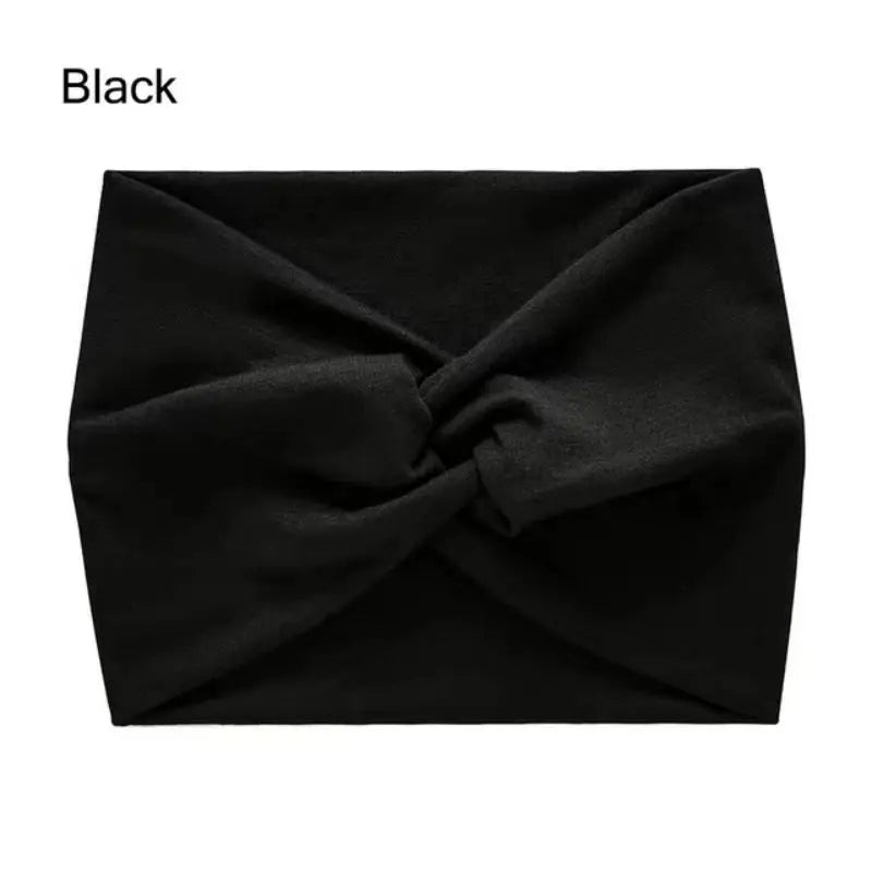 Wide Elastic Headband Hairband Pilates Yoga fitness Running Cycling Sweatband Turban Makeup Hair Hoop Makeup Headwrap for Women