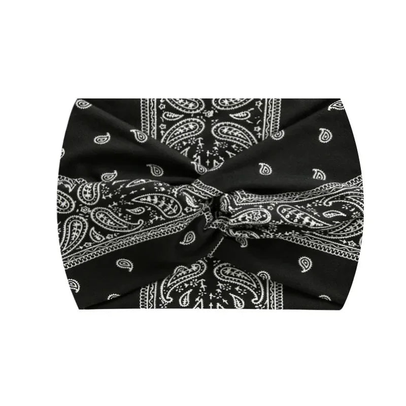 Widening 18CM stretch printed sports sweatband headband headscarf hairband hair tie hair accessories
