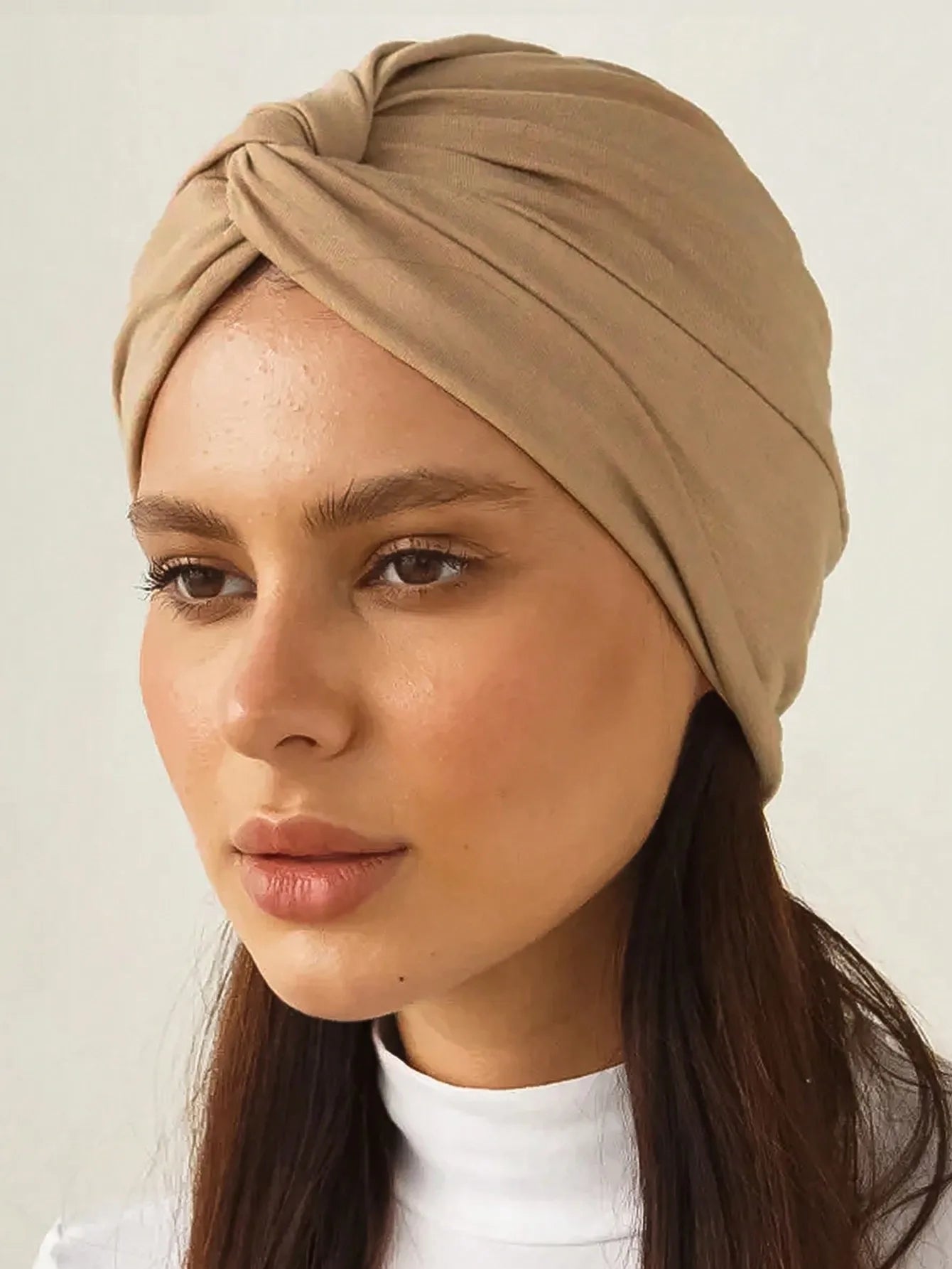 Soft Elastic Women Muslim Hijab Caps Wrap Head Solid Color Indian Turban Bonnet Fashion Headdress Islamic Clothing Accessories