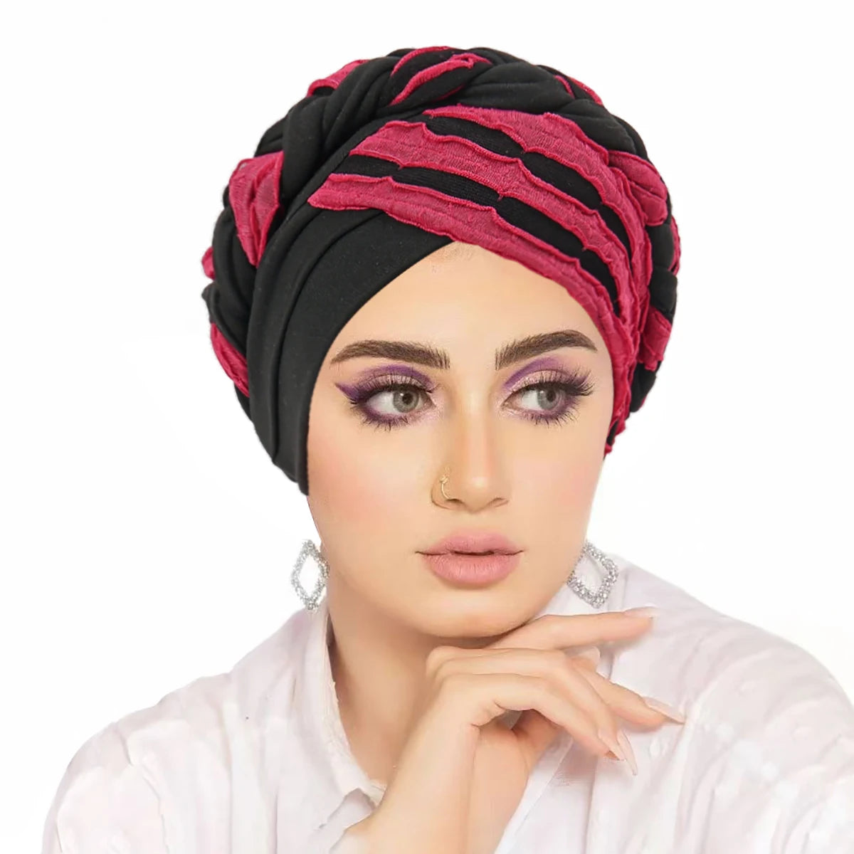 Women Turban Indian Hat Muslim Hijab Beanie Bonnet Hair Loss Headscarf Chemo Cap Headwear Bandanas Turbante Mujer