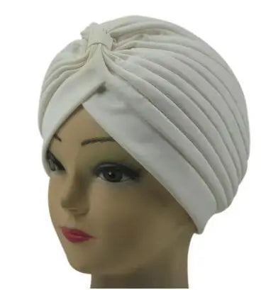 Turbante de Poliéster com Nó - 14 Modelos