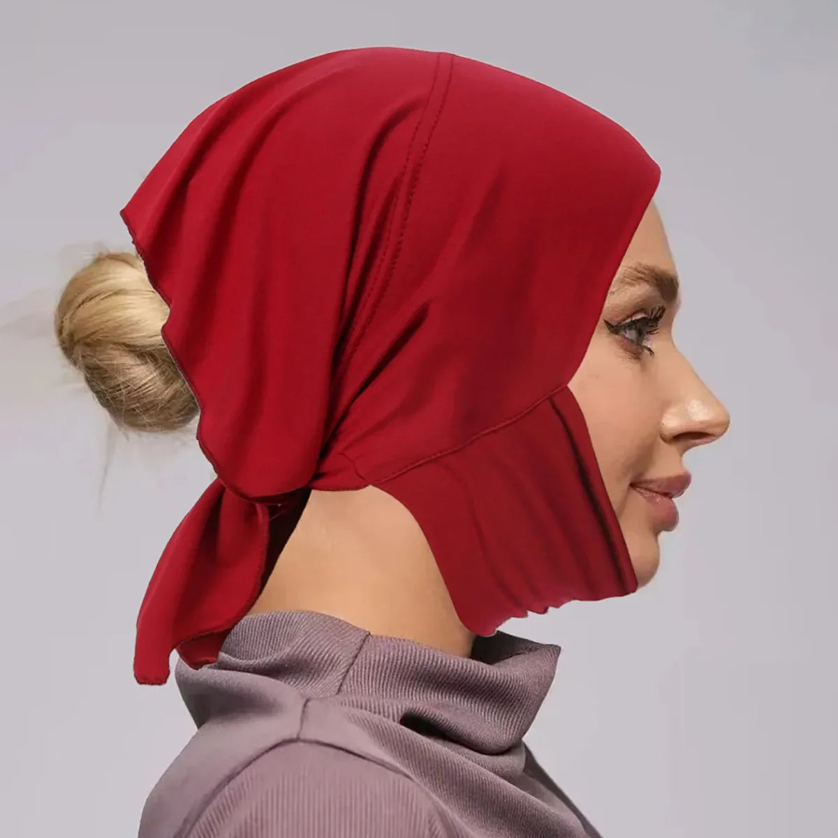 Underscarf Women Muslim Inner Hijab Full Cover Headscarf Ninja Bonnet Bone Hat Stretch Headwear Wrap Scarf Chemo Cap Turban Hats