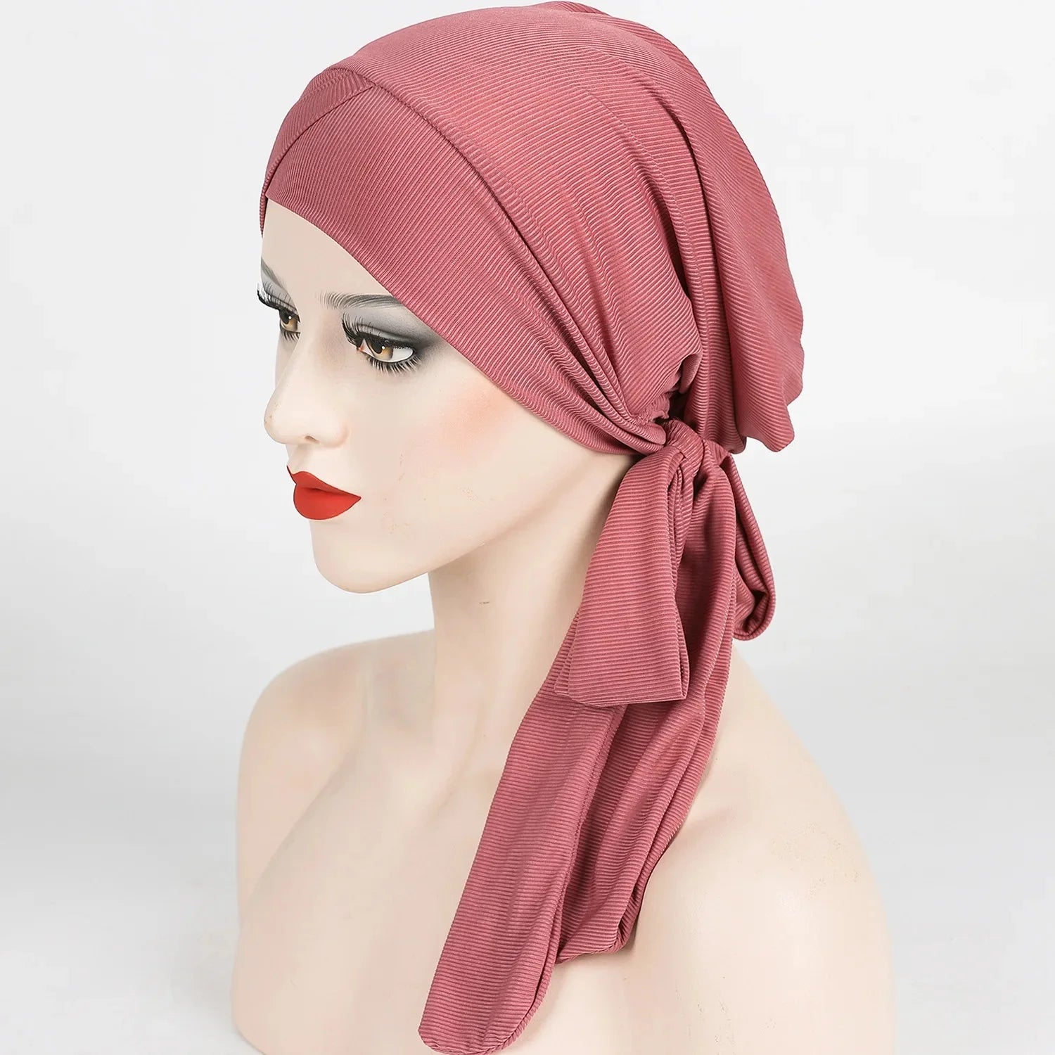 Adjustable Long Tail Scarf Hat New Style Threaded Unisex Headwear Fashionable All-Match Sun Hat for Men Women And Children