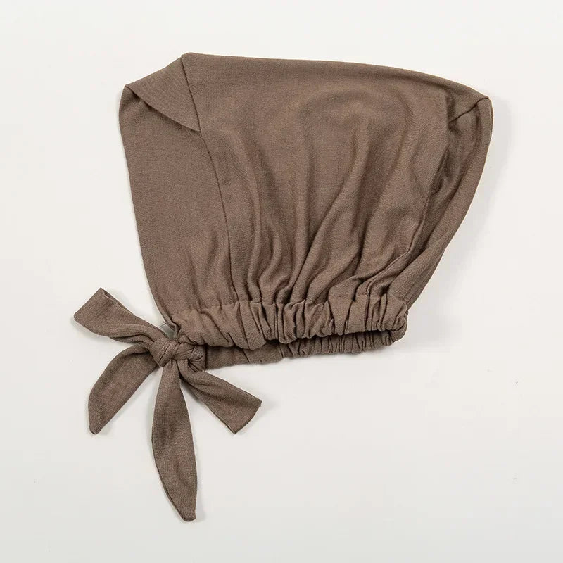 Underscarf Women Muslim Inner Hijab Full Cover Headscarf Ninja Bonnet Bone Hat Stretch Headwear Wrap Scarf Chemo Cap Turban Hats