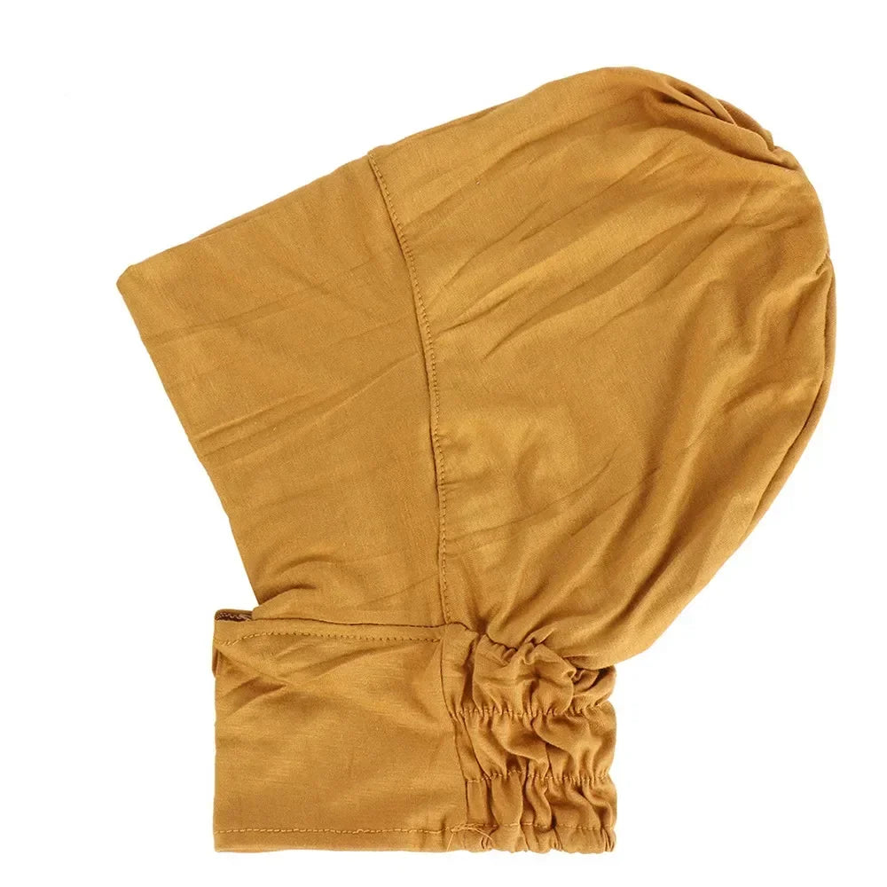 Underscarf Women Muslim Inner Hijab Full Cover Headscarf Ninja Bonnet Bone Hat Stretch Headwear Wrap Scarf Chemo Cap Turban Hats