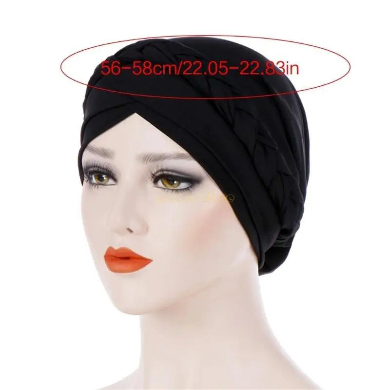 31BF Women Turban Pre-tied Headwrap Stretch Jerse Turban Women African Headwrap