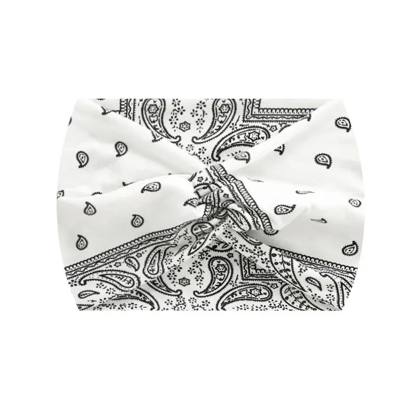 Widening 18CM stretch printed sports sweatband headband headscarf hairband hair tie hair accessories