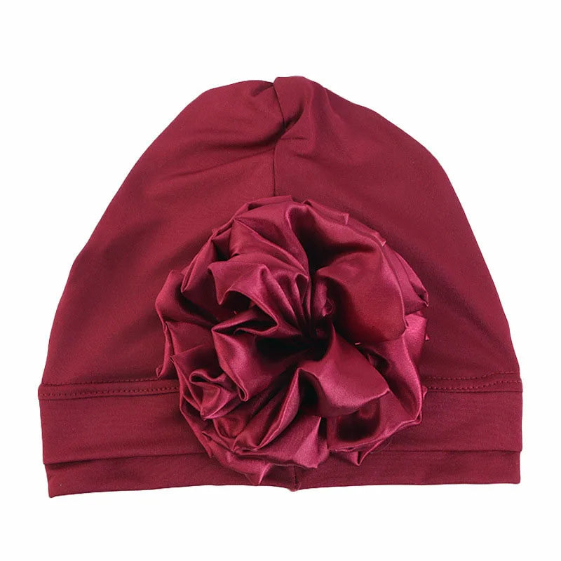 New Women Elastic Turban Inner Hat Islamic Flower Cross Beanie Head Wrap Hijab Caps Chemo Bandana Bonnet Muslim Scarf Headcover
