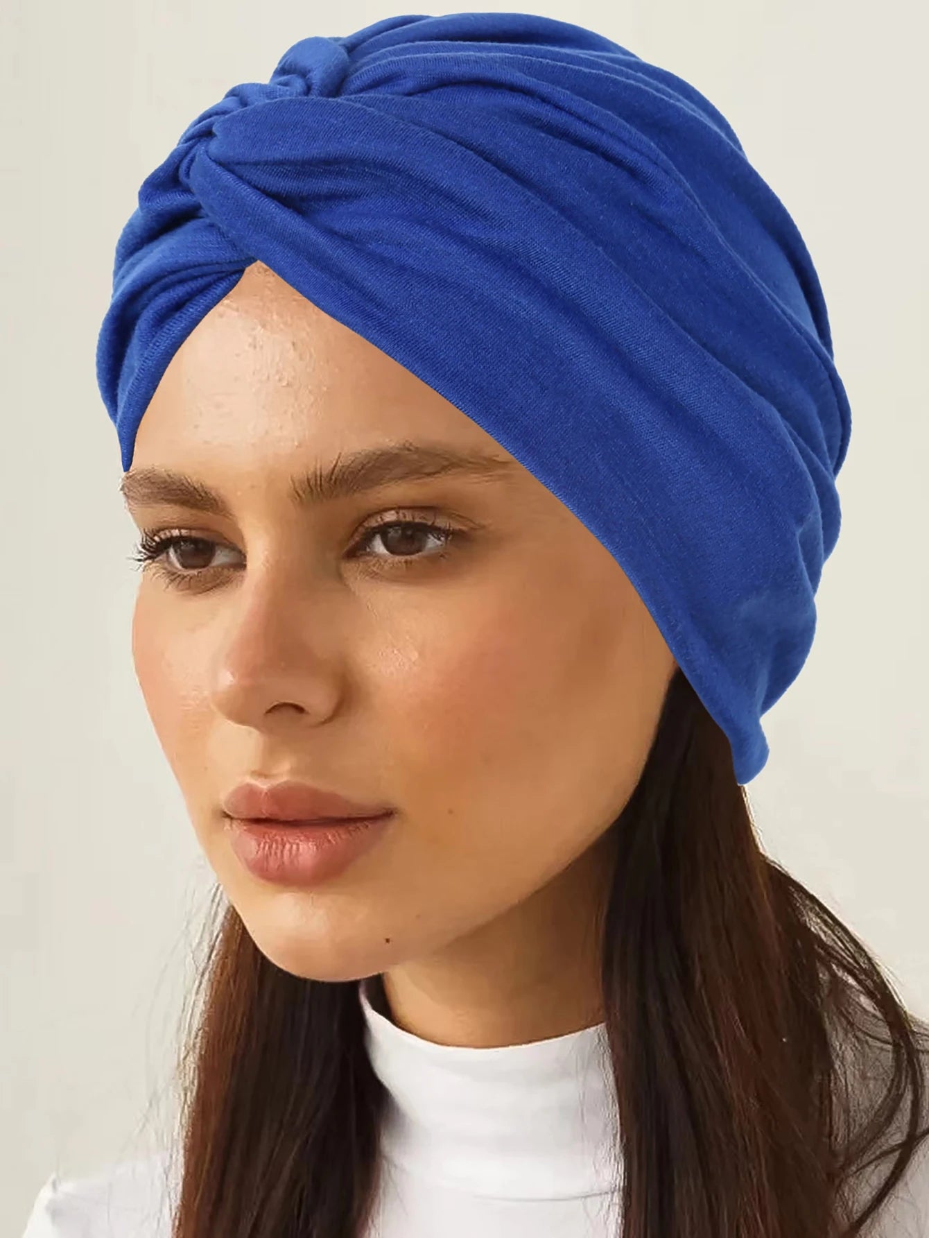 Soft Elastic Women Muslim Hijab Caps Wrap Head Solid Color Indian Turban Bonnet Fashion Headdress Islamic Clothing Accessories