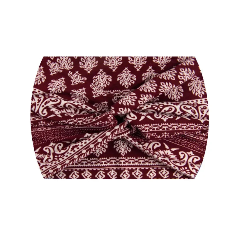 Widening 18CM stretch printed sports sweatband headband headscarf hairband hair tie hair accessories