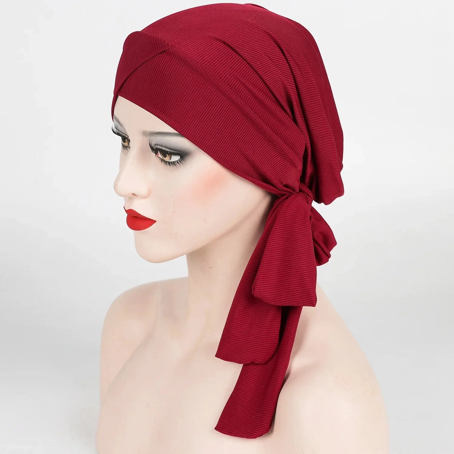 Adjustable Long Tail Scarf Hat New Style Threaded Unisex Headwear Fashionable All-Match Sun Hat for Men Women And Children
