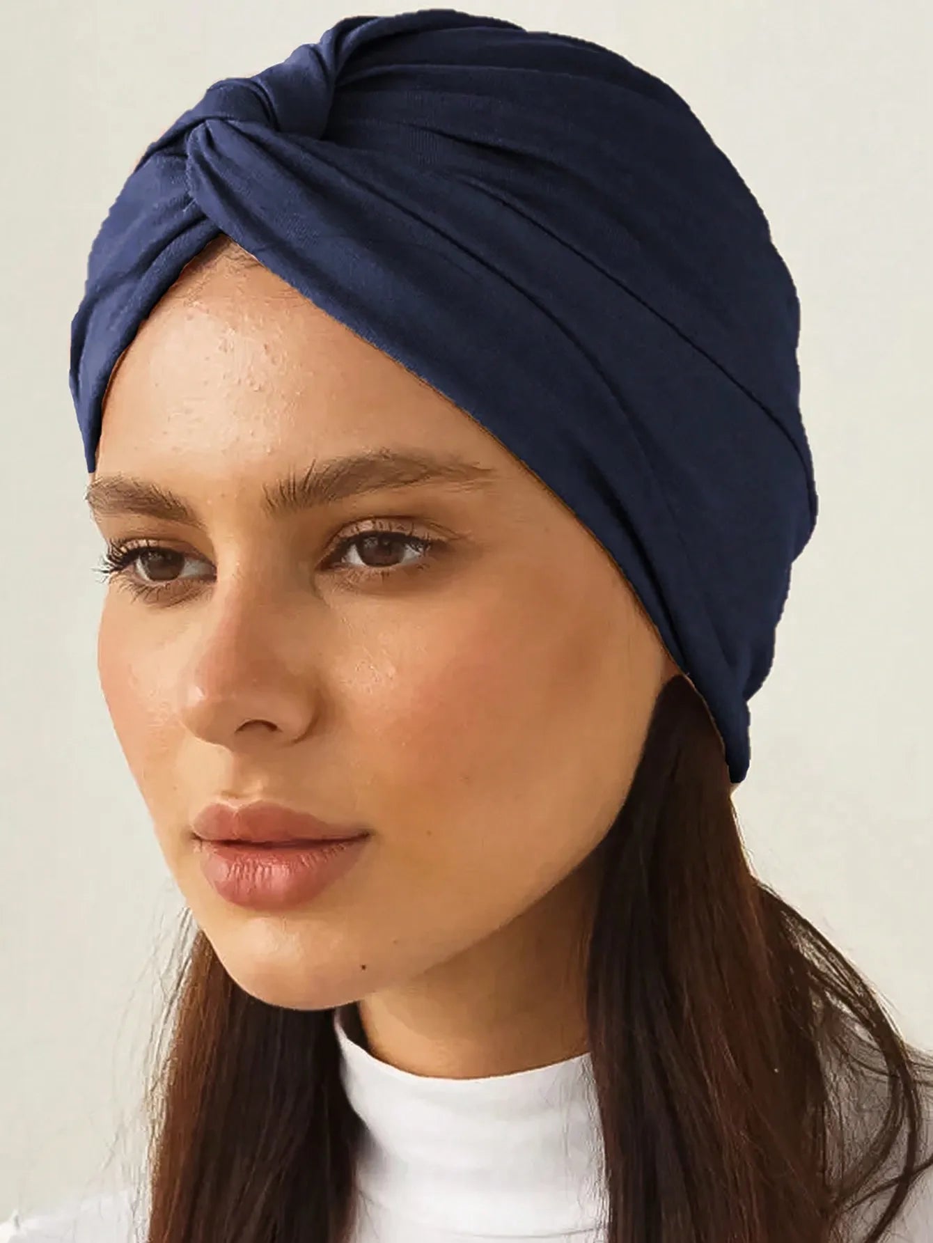 Soft Elastic Women Muslim Hijab Caps Wrap Head Solid Color Indian Turban Bonnet Fashion Headdress Islamic Clothing Accessories