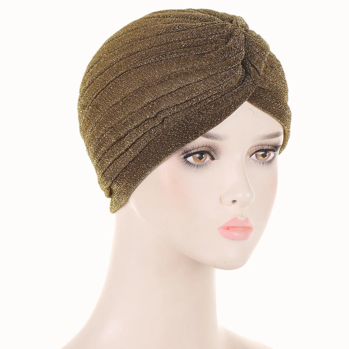 Fahion Muslim Hijab Caps Women's Headscarf Hat Chemo Hats Hair Care Solid Color Turban Bonnet Adjustable