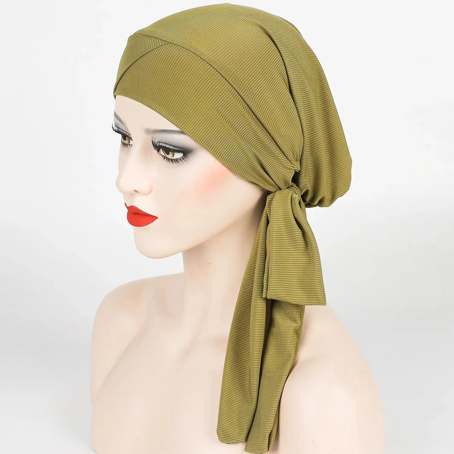 Adjustable Long Tail Scarf Hat New Style Threaded Unisex Headwear Fashionable All-Match Sun Hat for Men Women And Children