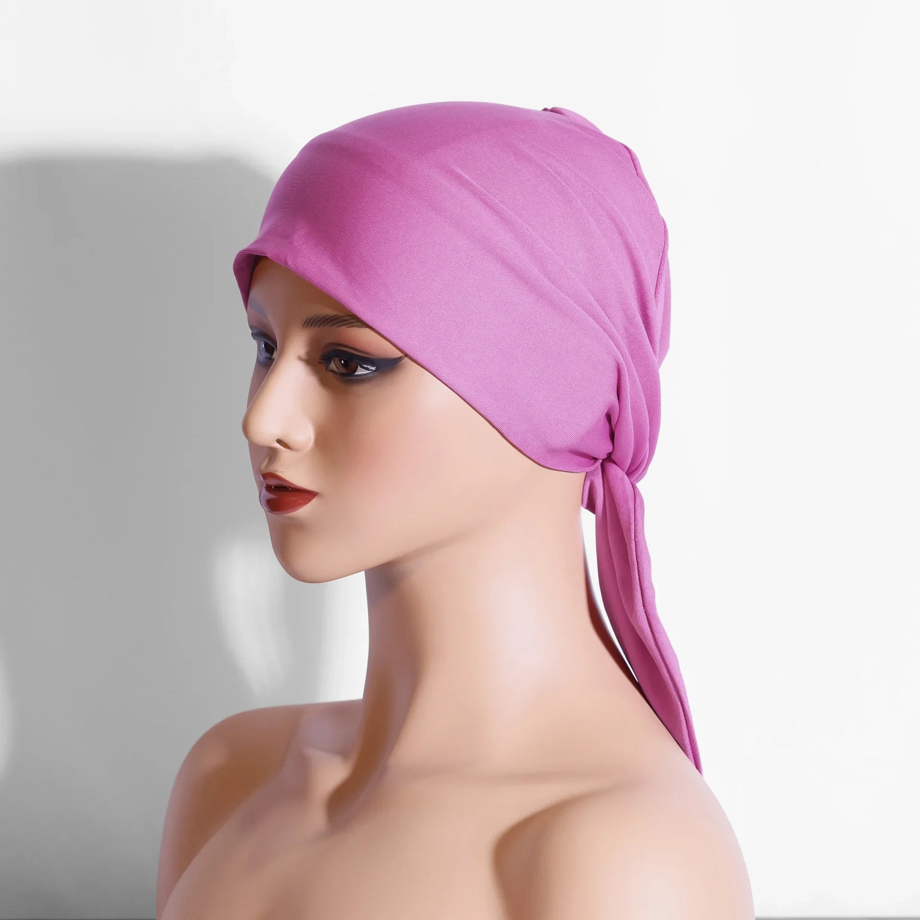 European American Arch Shaped Two Tailors Muslim Cap Solid Color Pullover Small Cap Summer Season Other Material Headband