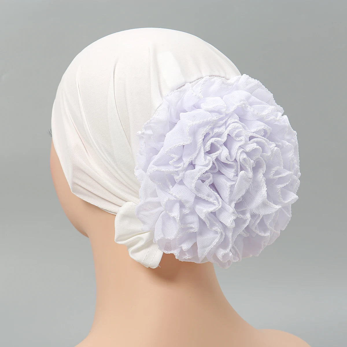 Turbante de Renda e Chiffon