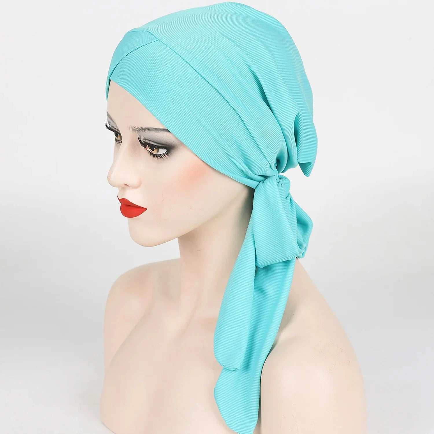 Adjustable Long Tail Scarf Hat New Style Threaded Unisex Headwear Fashionable All-Match Sun Hat for Men Women And Children