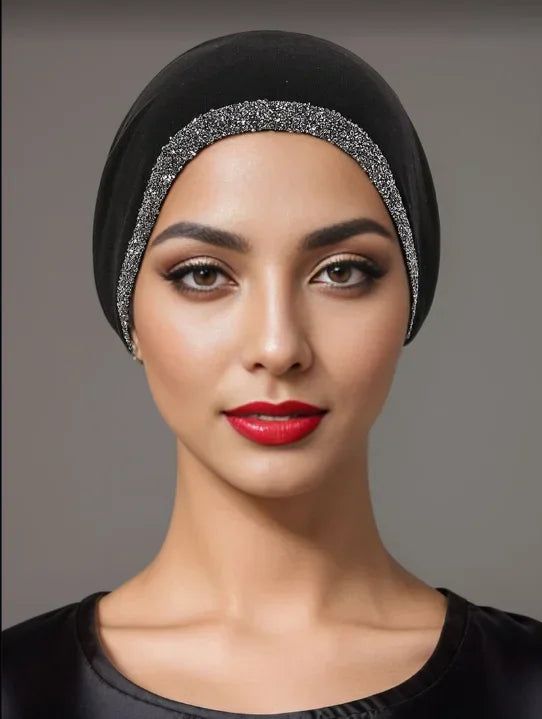 Underscarf Women Muslim Inner Hijab Full Cover Headscarf Ninja Bonnet Bone Hat Stretch Headwear Wrap Scarf Chemo Cap Turban Hats