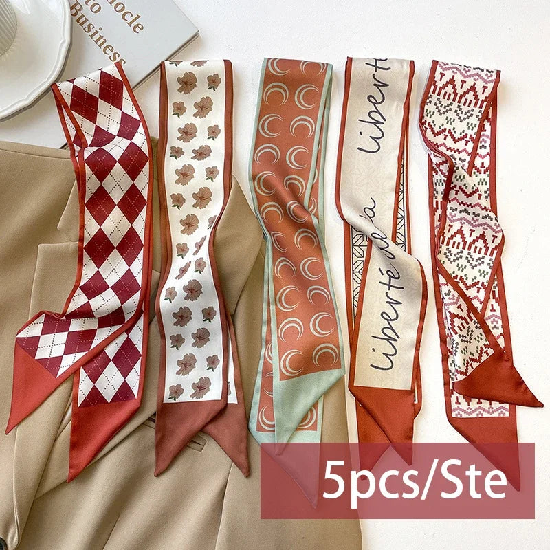 Faixas de Seda Satinada - Kit 5 Peças