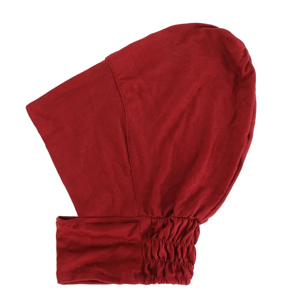 Underscarf Women Muslim Inner Hijab Full Cover Headscarf Ninja Bonnet Bone Hat Stretch Headwear Wrap Scarf Chemo Cap Turban Hats
